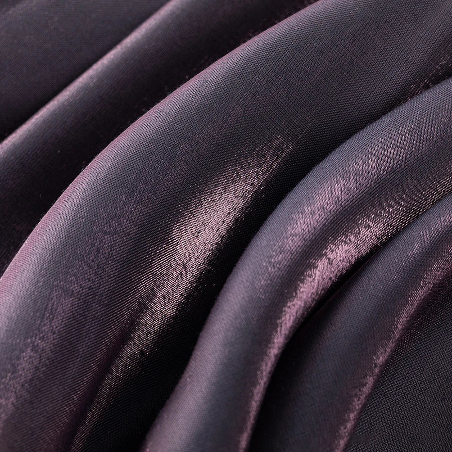 قماش حرير ساتان سائل نابض بالحياة - خامة لامعة لفساتين السهرة