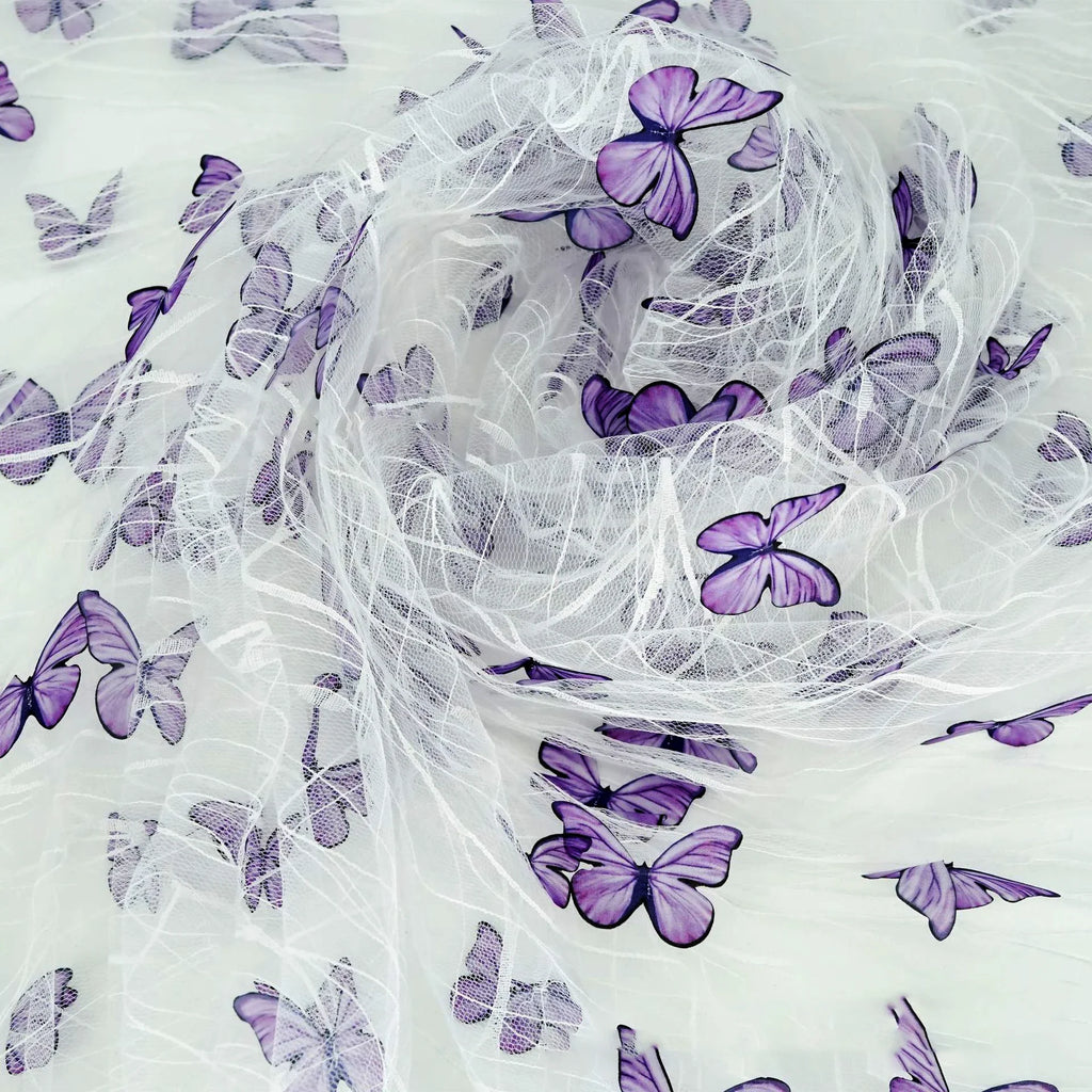 3D Butterfly Sheer Tulle - Wedding Dress & Evening Gown Handmade Decor