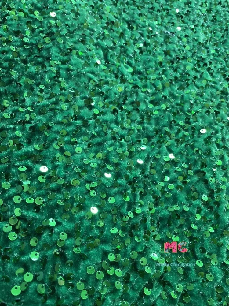 Tela elástica de terciopelo con lentejuelas y bordado tridimensional para costura de vestidos de noche y ropa.