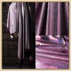 Gold Foil Glitter Stretch Fabric - Gradient for Stage Costume & Decor