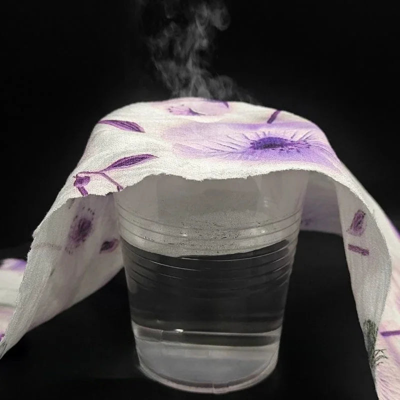 قماش قطني مطبوع رقميًا بتجعد لحاء الشجر - قابل للتنفس 150 سم