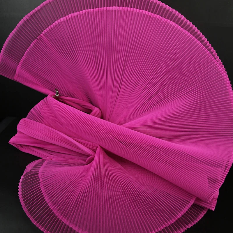 Hard mesh, large organ, hundred pleats, small pleats, fabric design, wedding decoration, space decoration, stage designer