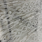New Textured Polyester Thread Pure Lace Embroidery Fabric - Sheer Tulle Wedding Material
