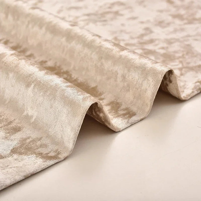 High End Thick Ice Flower Velvet Fabric - Headboard Sofa Material 150cm