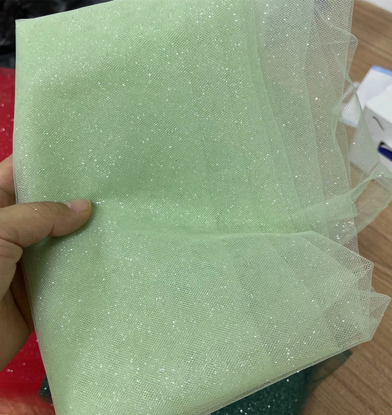 Blue Red Sequin Tulle - Sparkling for Wedding Veils & Children's Dresses