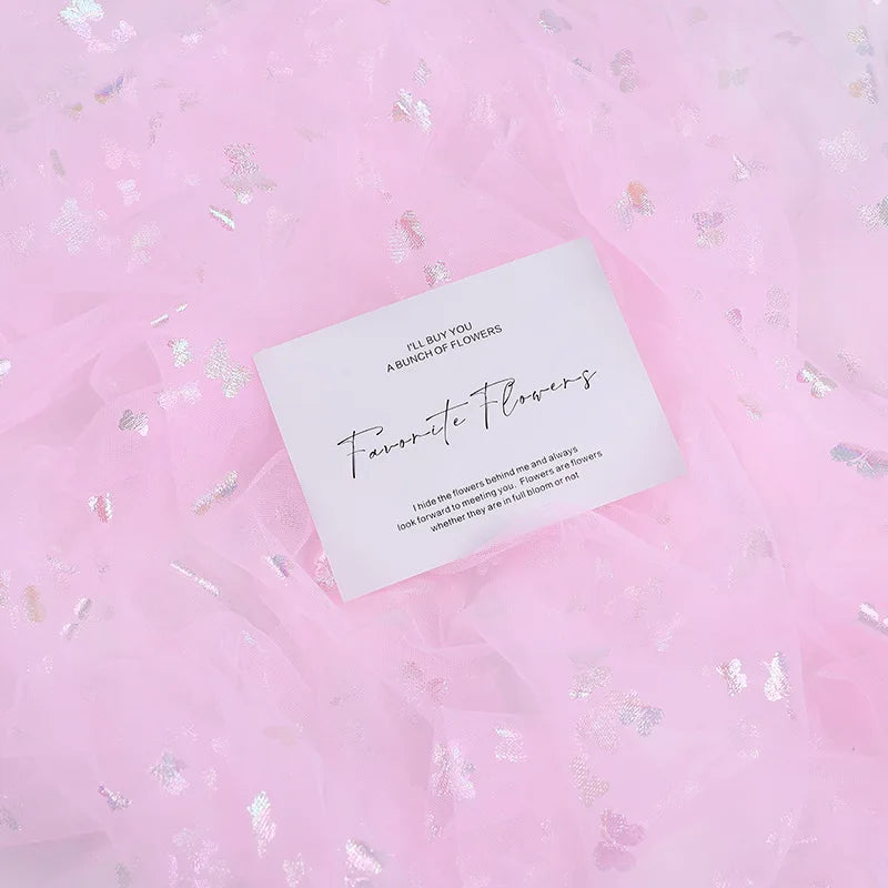 قماش شبكي ملون على شكل فراشة مناسب لتزيين حفلات الزفاف وفساتين الشيفون والتنانير والإكسسوارات وما إلى ذلك