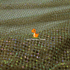 Tela de malla color albaricoque intenso con diseño de diamantes para decoraciones de fondos de cosplay y accesorios de diseño, material transpirable para bricolaje