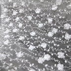 قماش دانتيل فرع ثلاثي الأبعاد - خرز زهور مخملي مطرز بالترتر وشبكة