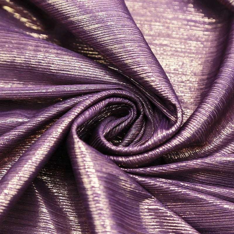 قماش مرن مخطط بألوان قزحية بالليزر - مادة مرحلة الختم الساخن 135 سم