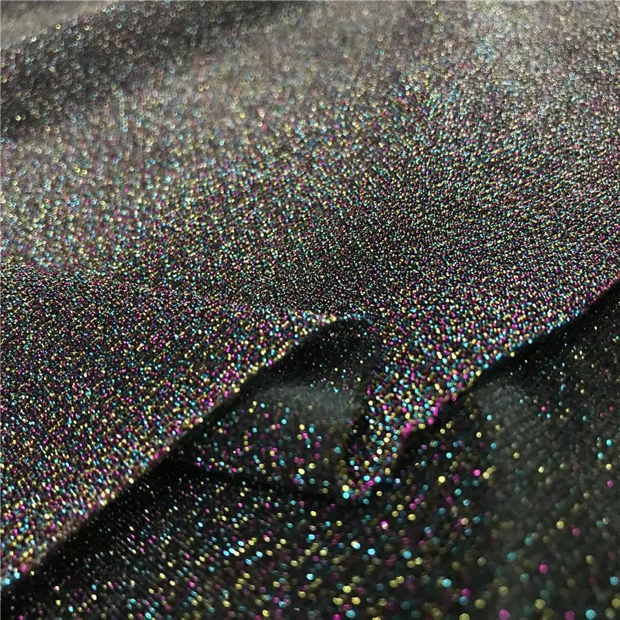 Gold And Silver Silk Fabric, Elastic And Soft, Colorful Mesh, DIY Handicraft Background, Stage Clothing, Wedding Decoration