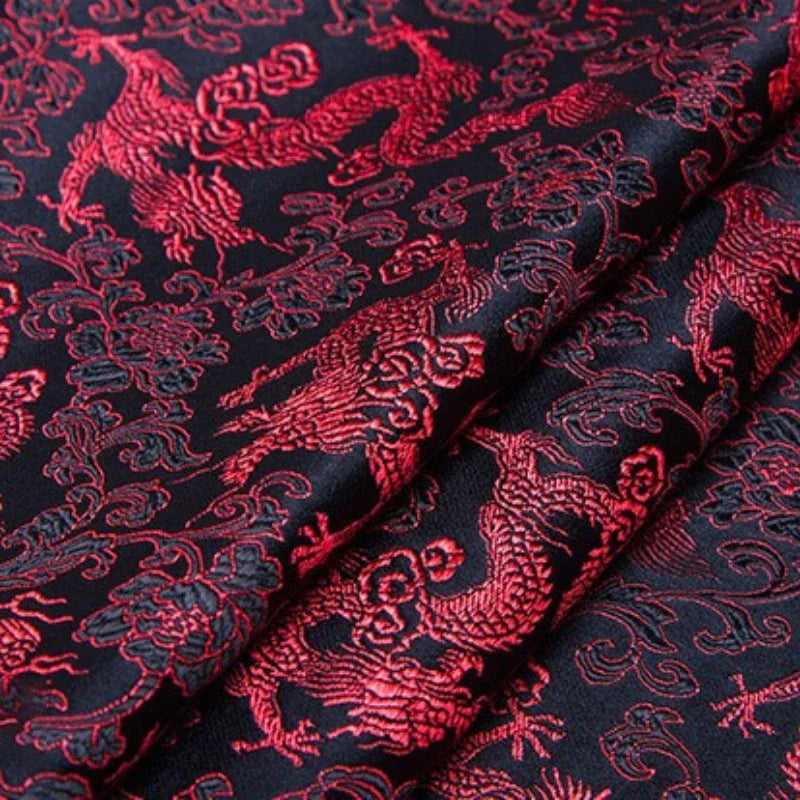 Dragon Motif Jacquard Brocade - Regal for Evening Gown & Designer Fashion