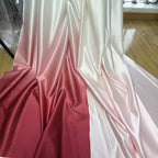 Satén suave degradado - Material brillante para vestidos formales de 150 cm