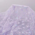3D Heart Sequin Embroidered Tulle - Charming for Evening Gown & Stage Costume