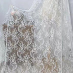 Lace fabric suitable for wedding dresses formal gowns DIY clothing and light formal wear decoration