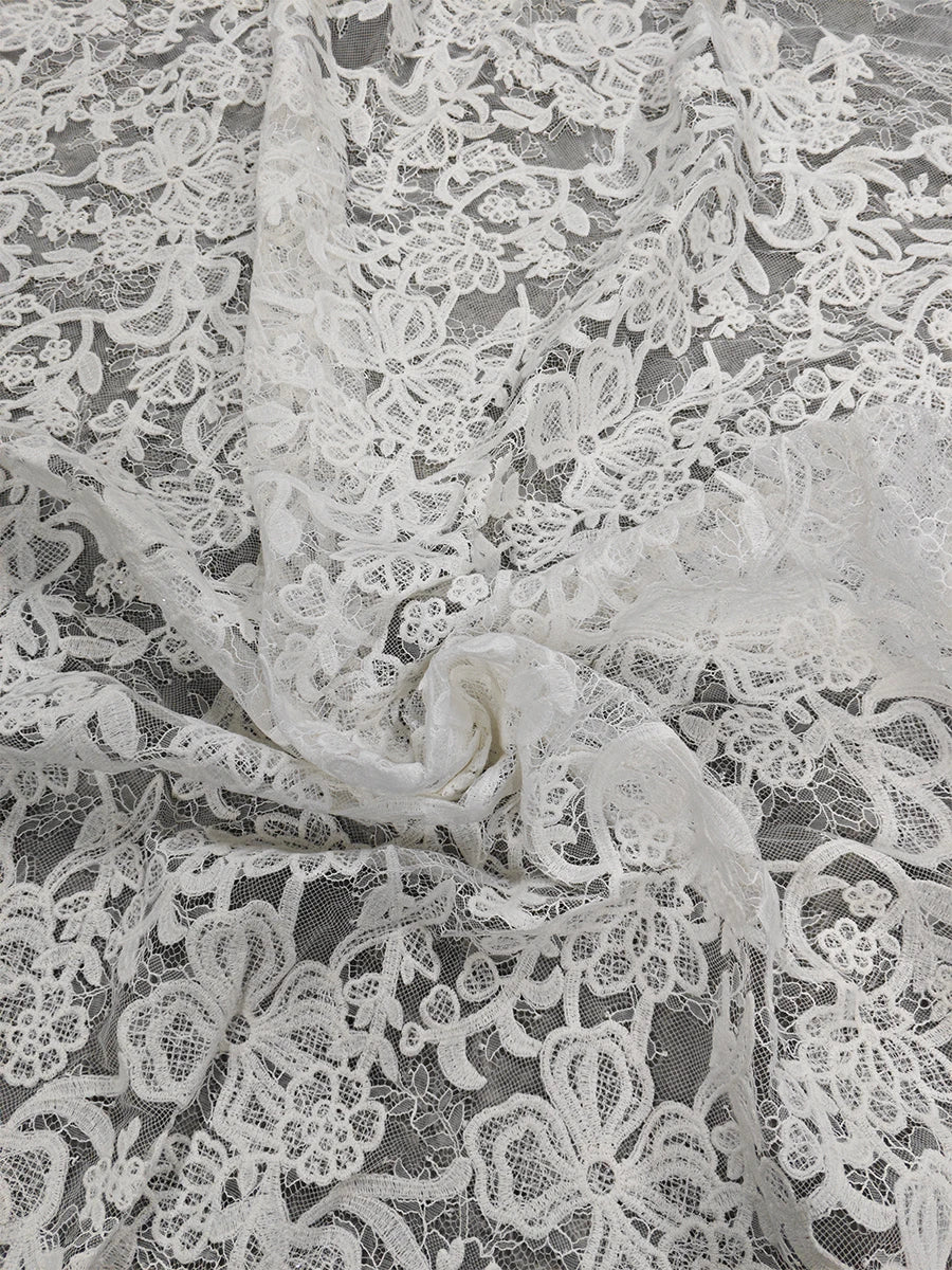 Nueva tela bordada con encaje hueco para coser vestidos de novia y de noche de alta gama, decoración DIY para manteles, tela decorativa.