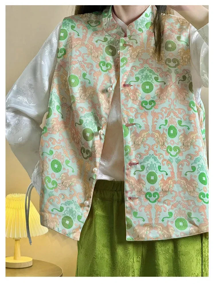 قماش جاكار بروكار فاخر - خامة معطف وفستان بنمط كلاسيكي