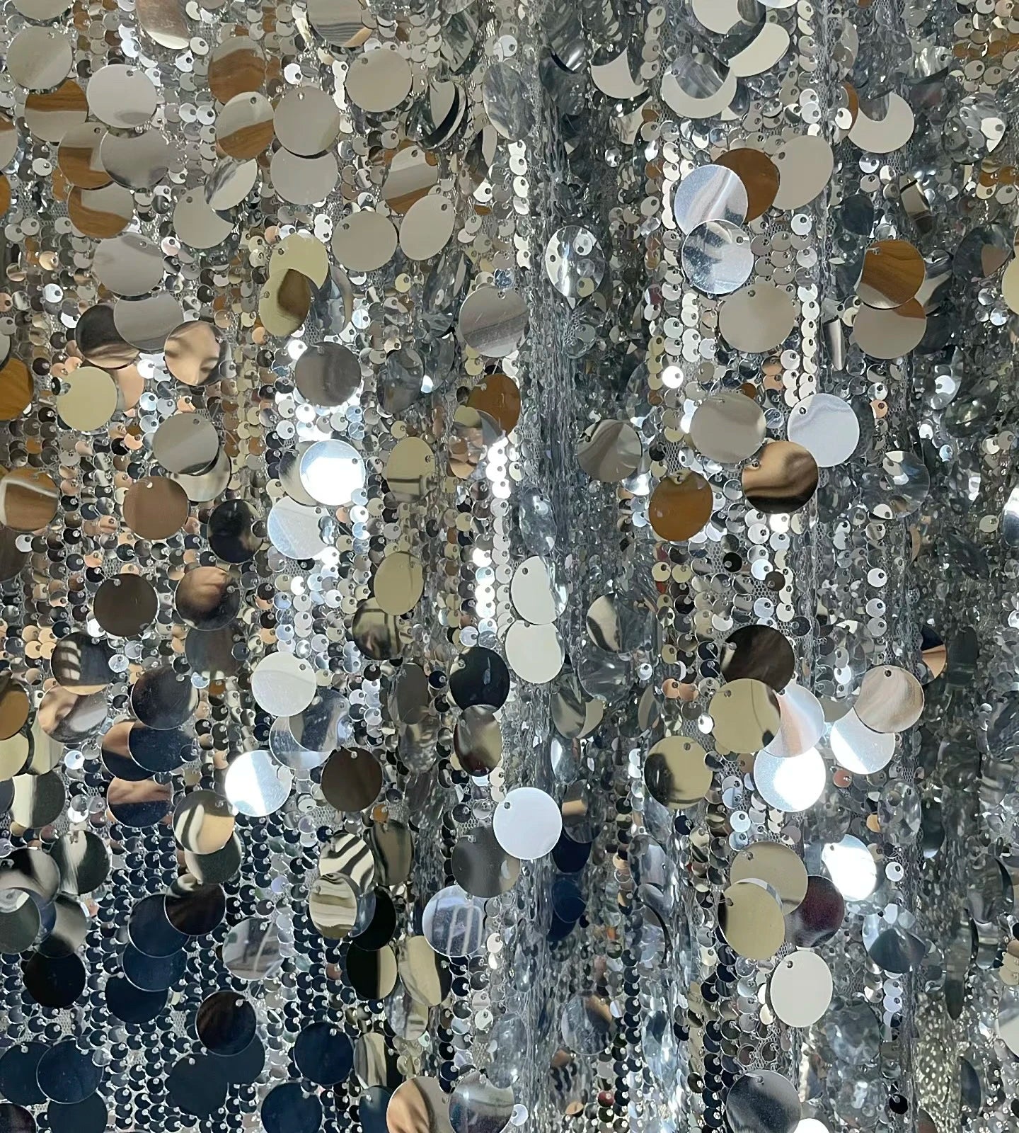 Large Sequin Wedding Stage Backdrop Fabric Silver Burgundy Gold for Photography Clothing Evening Dress Decoration