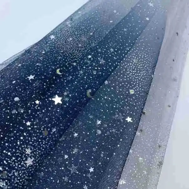 Gradual Starry Sky net fabric suitable for weddings  princess fairy dresses children's clothing and custom flower packaging