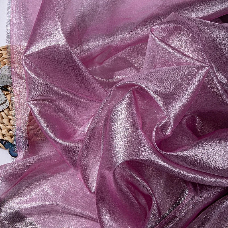 أزرق أسود أحمر وردي لامع شفاف قليلاً من الأورجانزا فستان زفاف فستان سهرة زي مسرحي قماش مزخرف