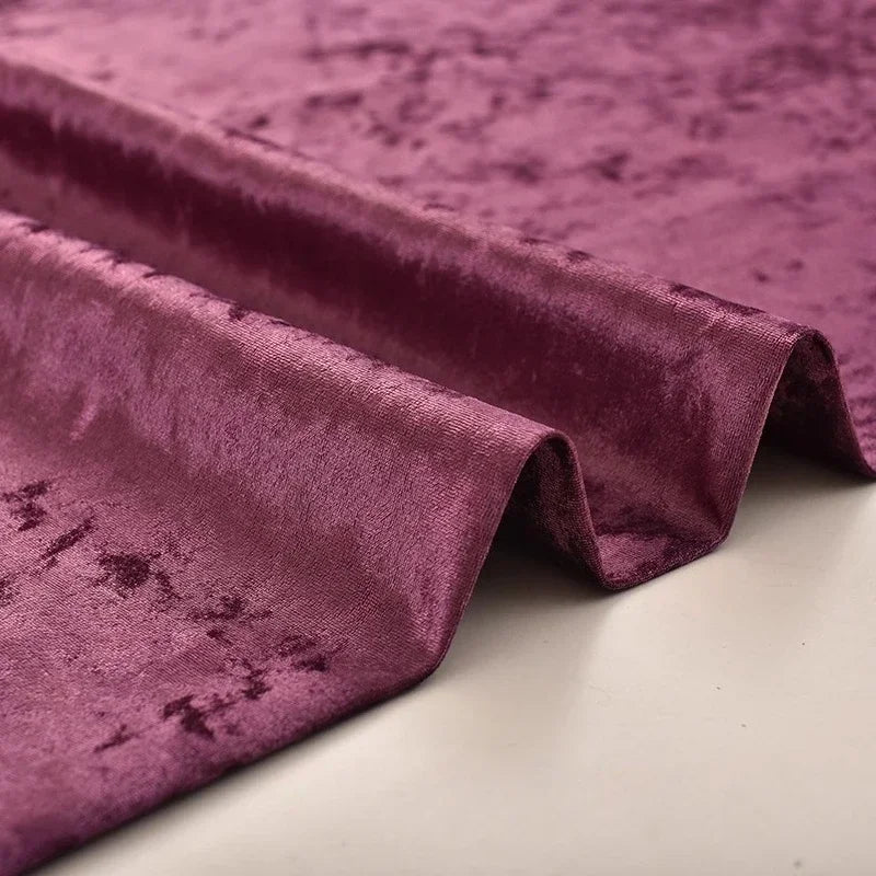 Thick Ice Flower Velvet Fabric - Soft Upholstery Material 150cm