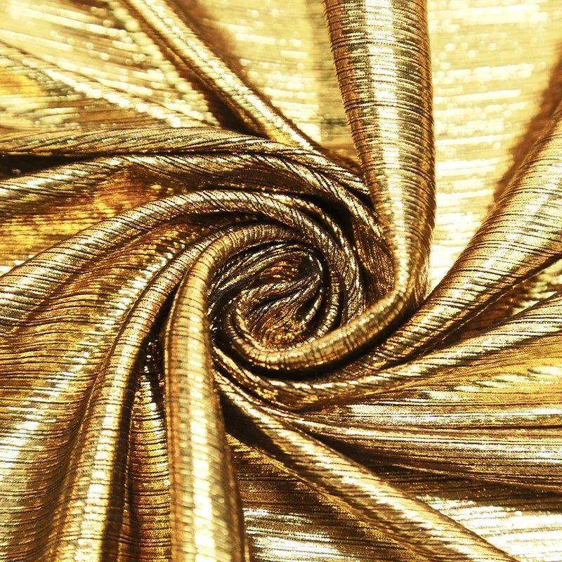 قماش مرن مخطط بألوان قزحية بالليزر - مادة مرحلة الختم الساخن 135 سم