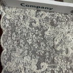 2025 lace cotton thread embroidery fabric fresh and light mesh embroidery fabric DIY wedding dress and evening gown material