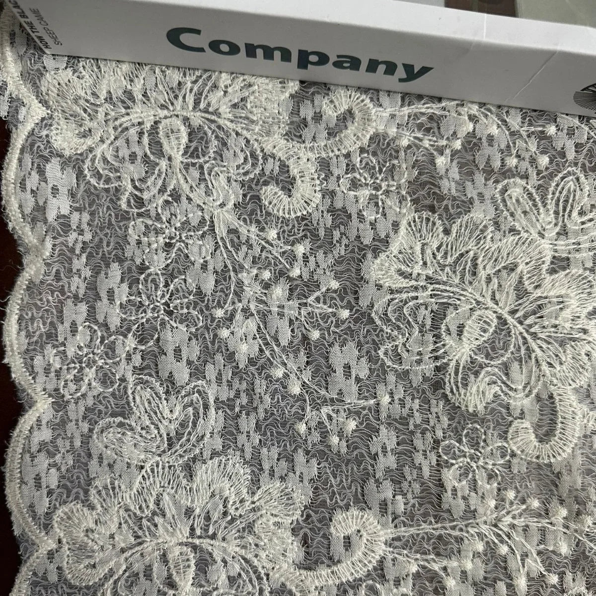 2025 lace cotton thread embroidery fabric fresh and light mesh embroidery fabric DIY wedding dress and evening gown material