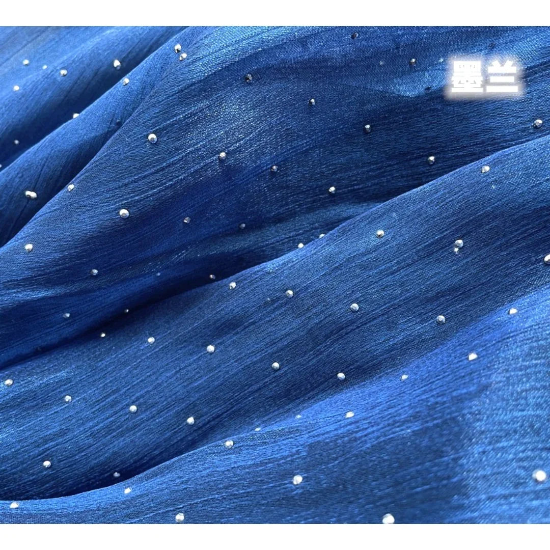 فستان زفاف نسائي مسائي بتصميم سماء مرصعة بالنجوم بتصميم زهرة جليدية من الساتان الأكثر مبيعًا