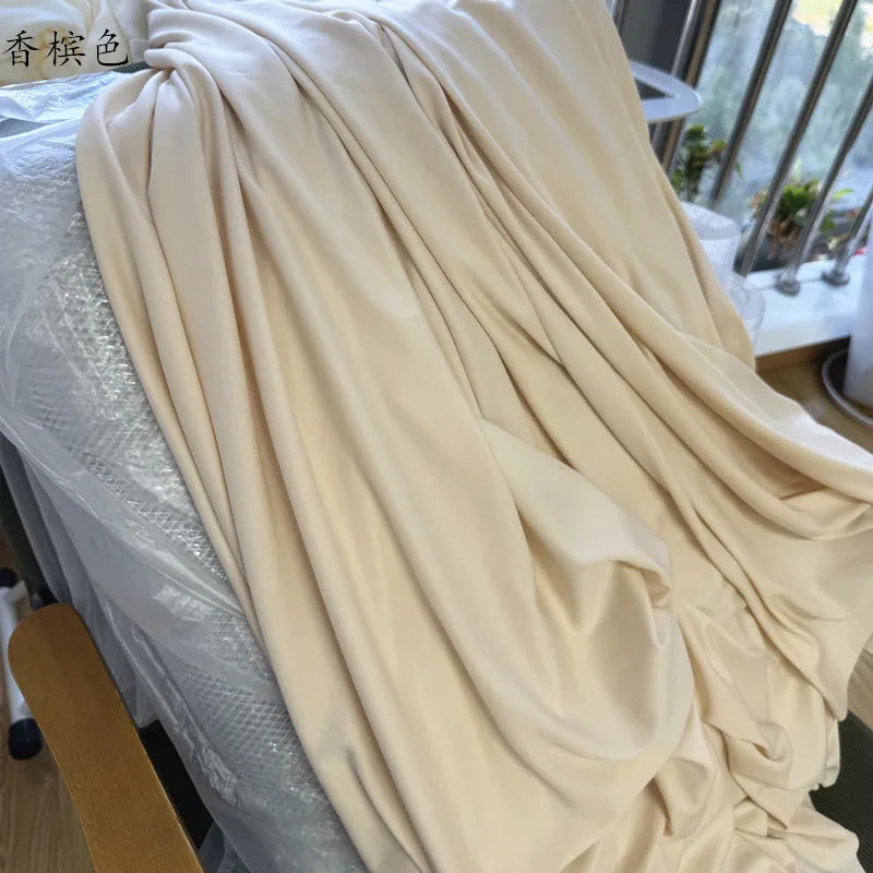 قماش حرير الحليب المرن الفاخر - مادة بطانة فستان الزفاف بعرض 150 سم