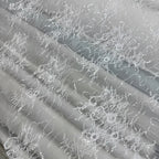 5 Styles Large Flower Embroidery Sequins Lace Mesh Fabric - Transparent Material 145cm