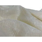 Soft Pleated Rose Fabric - Natural Fiber for Evening Gowns & Bridal