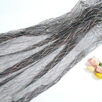 Luxury Sequin Embroidered Lace Mesh Fabric - Glittery Overlay Material