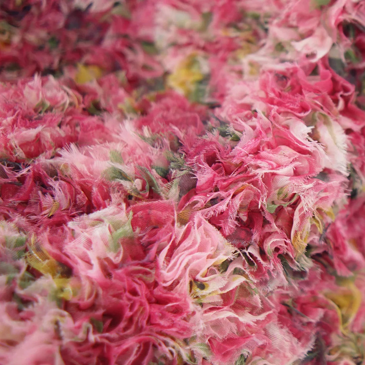 Three Dimensional Floral Mesh Fabric Layered Petal Tulle Fabric For Dress Gown Handmade Craft DIY Stage Performance Decoration