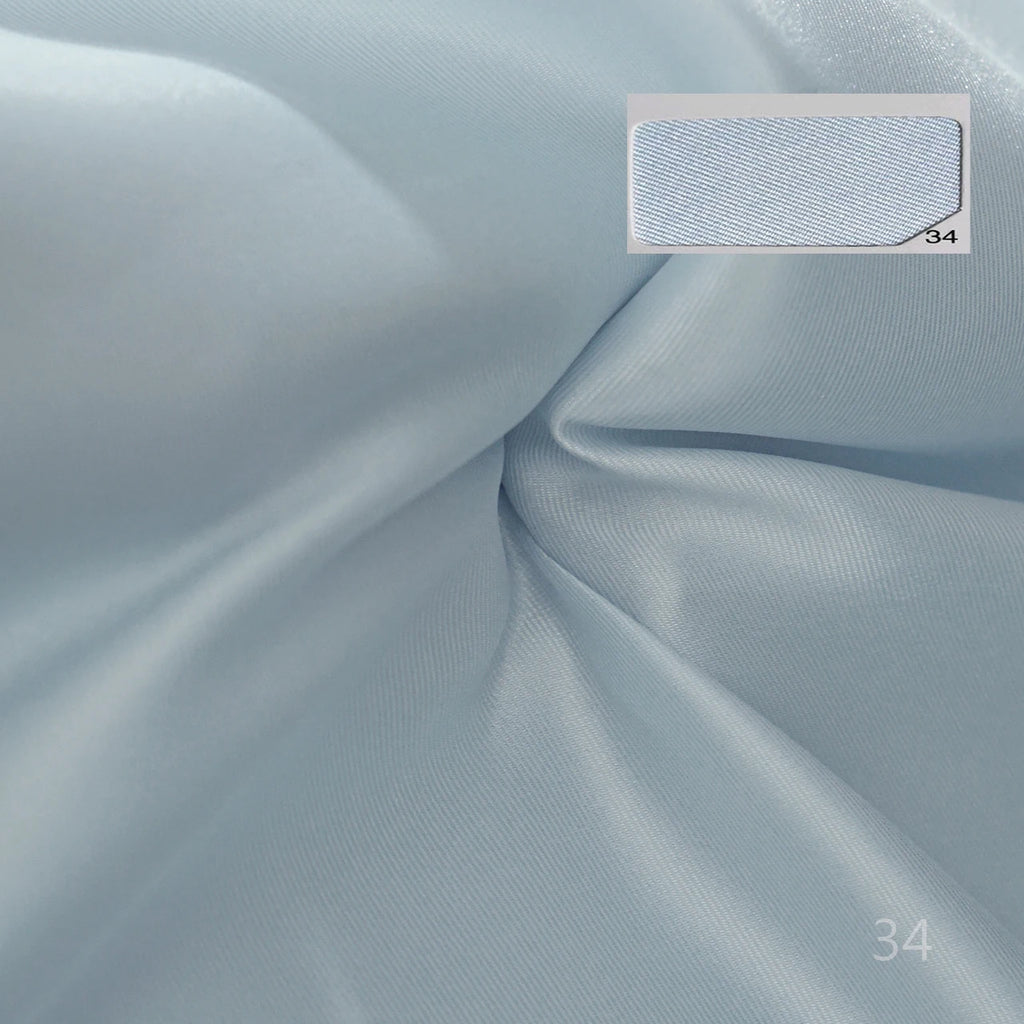 Tela de satén de sarga Mikado gris crujiente cosida para vestido de novia, vestido de fiesta, vestido de dama de honor, tela DIY hecha a mano