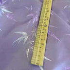 Lavender Purple Bamboo Leaf Woven Brocade - Dress Vest Home Decor Fabric