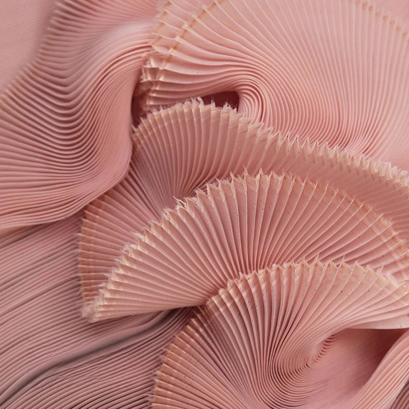 Accordion-Pleated Crystal Organza for Sculptural Dresses & Gowns — fabric photo 2