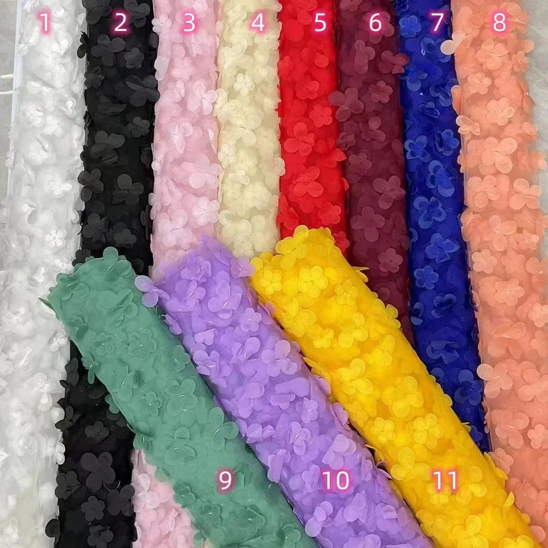 Double-layer Mesh Lace With Laser Cut Butterfly Embroidery For Dancewear Dresses Children’s Clothing Stage Costumes Fabric