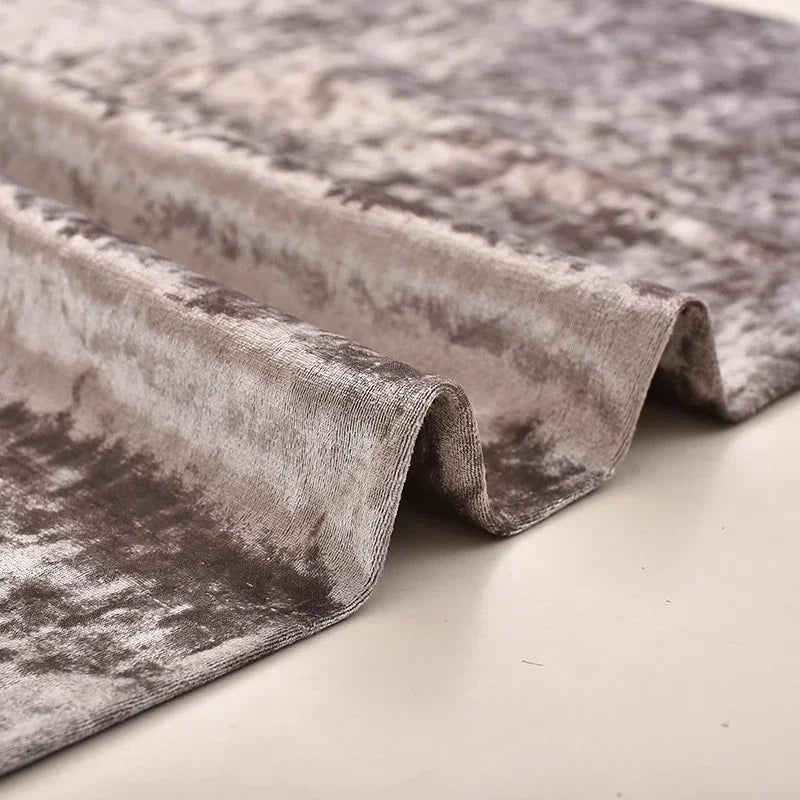 High End Thick Ice Flower Velvet Fabric - Headboard Sofa Material 150cm