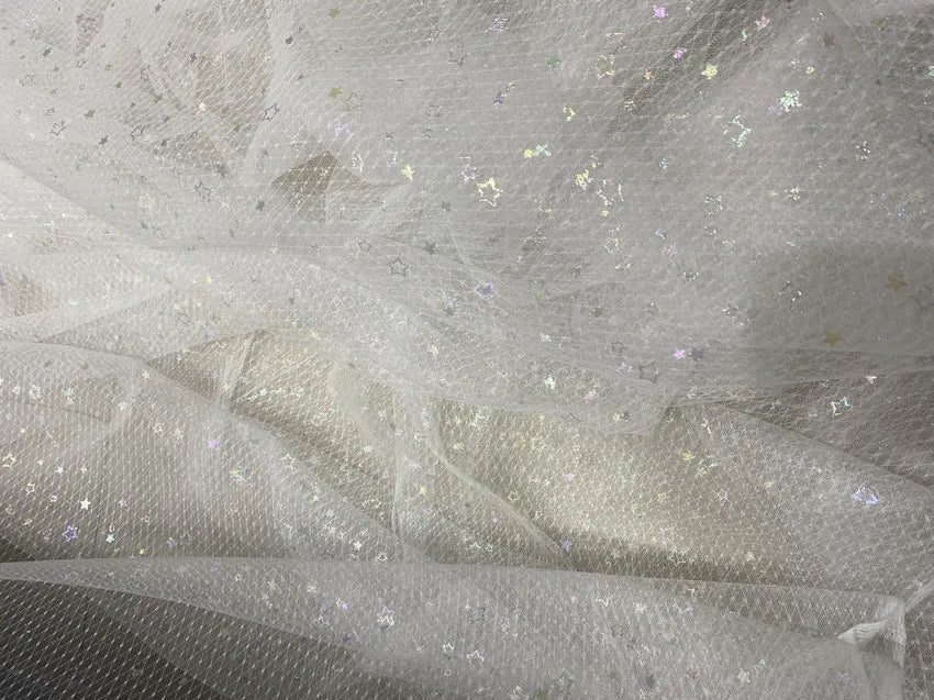 Colorful Pentagram Diamond Mesh - Wedding Dress & Children's Clothing