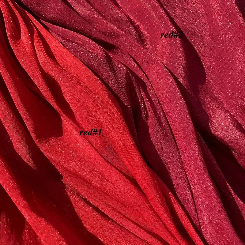 أقمشة الخياطة ملابس نسائية ملابس أطفال أورجانزا جاكار نجمة مجعدة قماش خفيف الوزن منسوجات كوتور