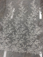 قماش تطريز جديد فاخر من الترتر والخرز على شكل مسمار، فستان زفاف، فستان سهرة، فستان أطفال، قماش مصمم يدويًا