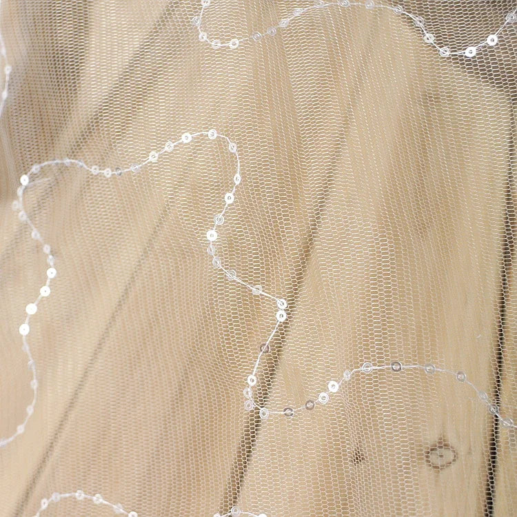 Wedding Dress, Handmade DIY Material, Dress Fabric, Starry Sky Fabric, Sequins, Mesh, Lace Fabric, Fabric