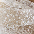New Dress White European Leaf Lace Wedding Dress Children's Clothing Doors Curtains TableclothsChildren'sClothingMaterialsFabric