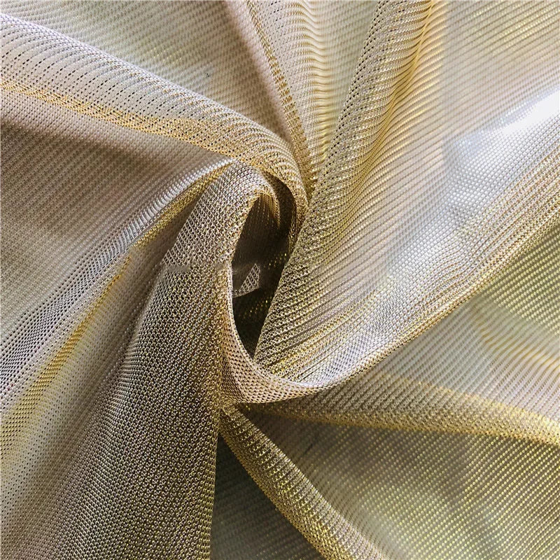 Color Changing Lurex Mesh Net Fabric - Shiny Iridescent Material