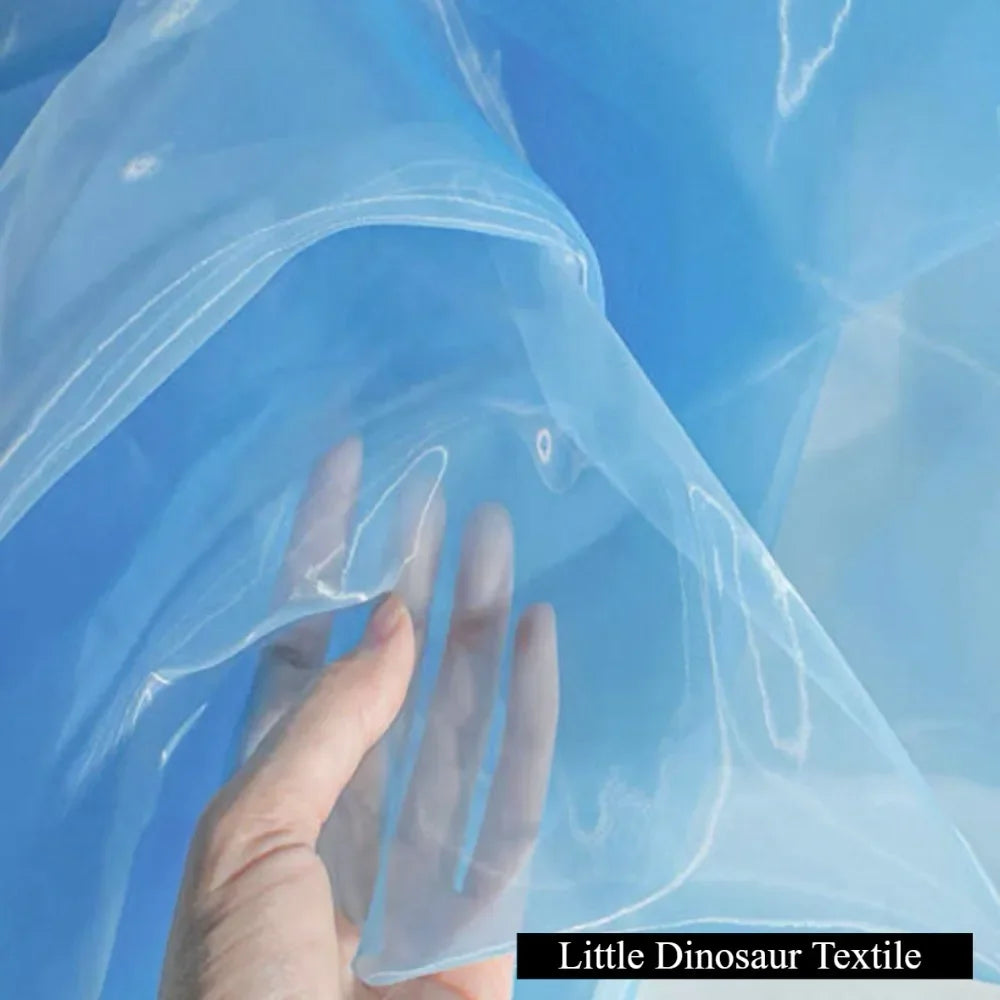 High-density Yarn Organza Fabric 5050 Matte Brocade Polyester Glass Yarn Dress Wedding Dress Women's Fabric Home Handmade