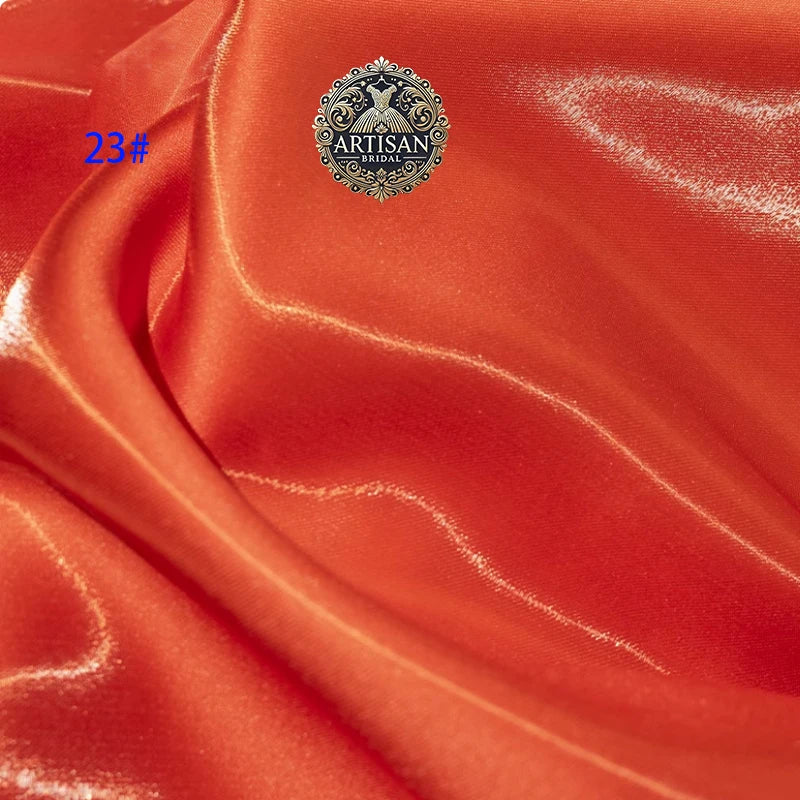 قماش ساتان مائي سائل، حرير كريستالي سميك، ساتان طبيعي عاكس، فستان زفاف، خلفية زخرفية، ملابس مصممة 