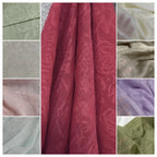 Soft Pleated Rose Fabric - Natural Fiber for Evening Gowns & Bridal