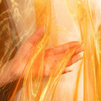 Gradient Color Laser Organza Fabric - Sheer Ombre Material 150cm