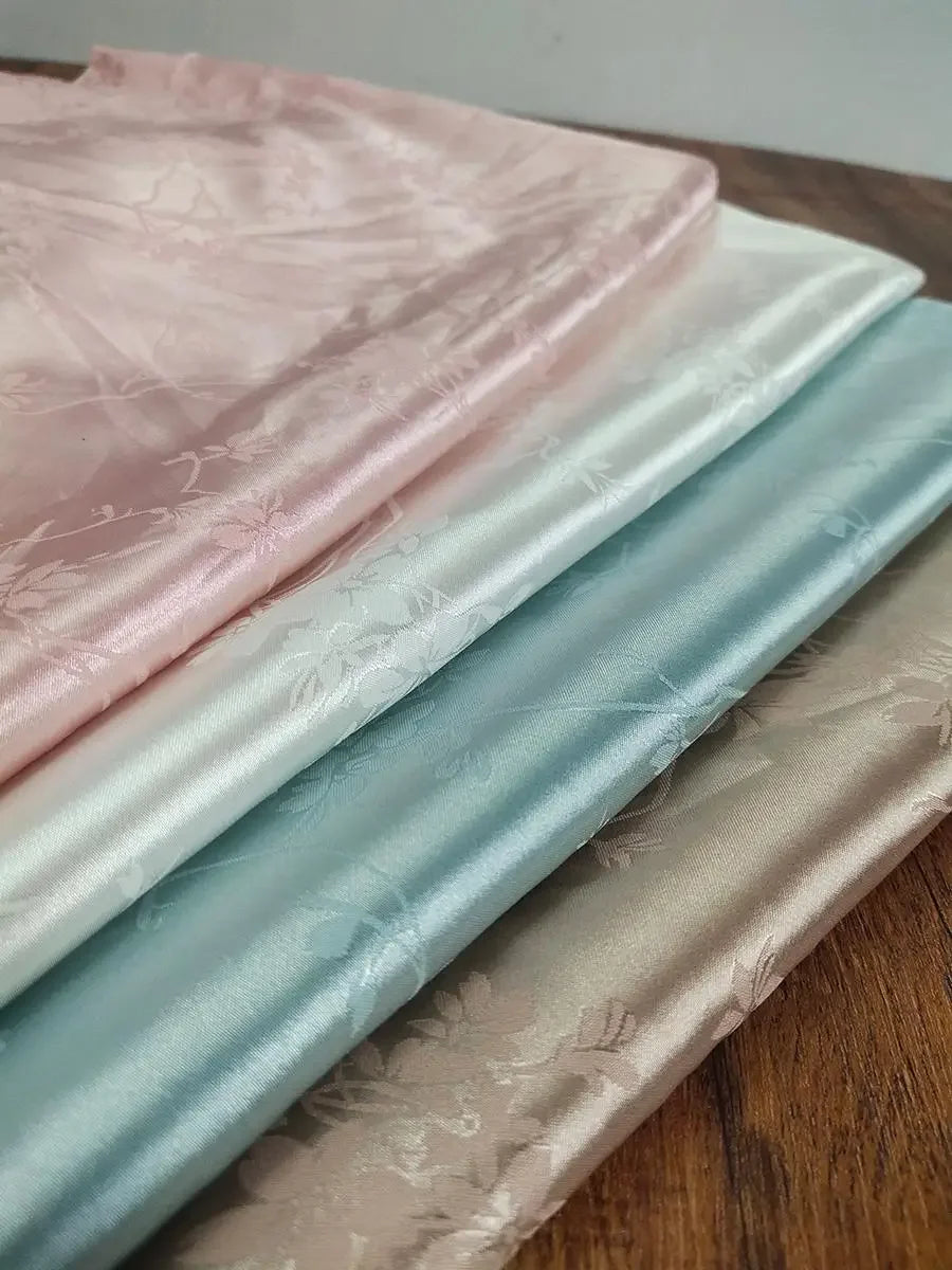 Tela cheongsam estilo chino Jacquard DIY seda satén acetato seda simulada cara de caballo falda material de ropa nuevo