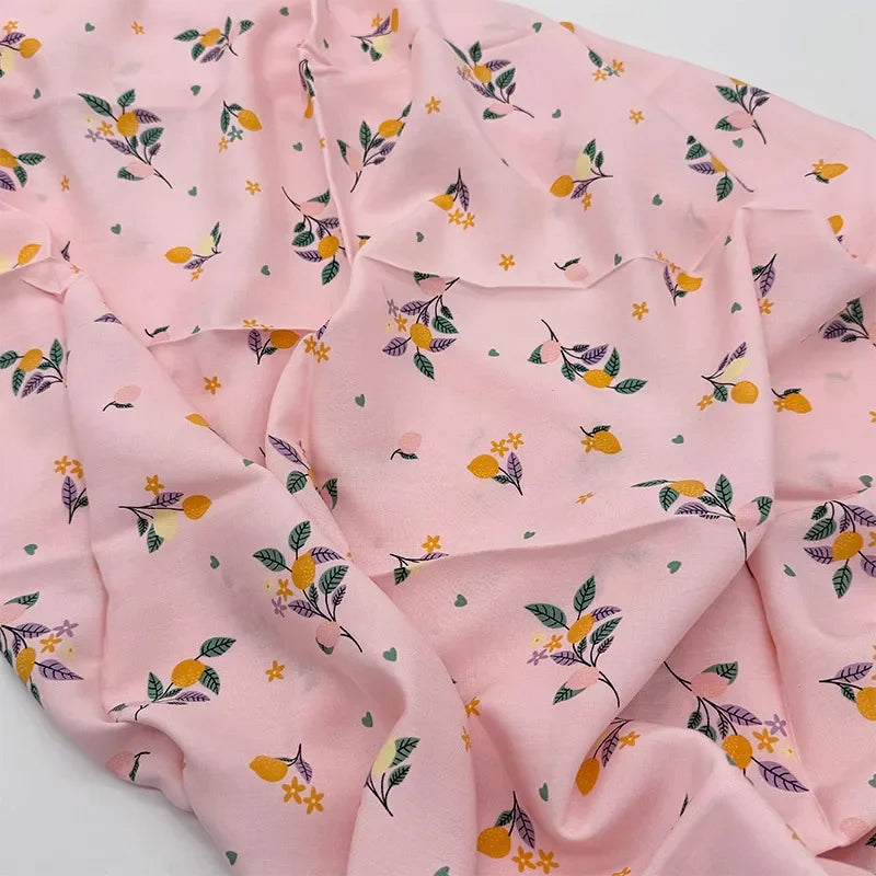 قماش قطني كتان مطبوع بنمط زهور فنية مرسومة بالزيت لخياطة غطاء الطاولة والستائر والديكور الداخلي